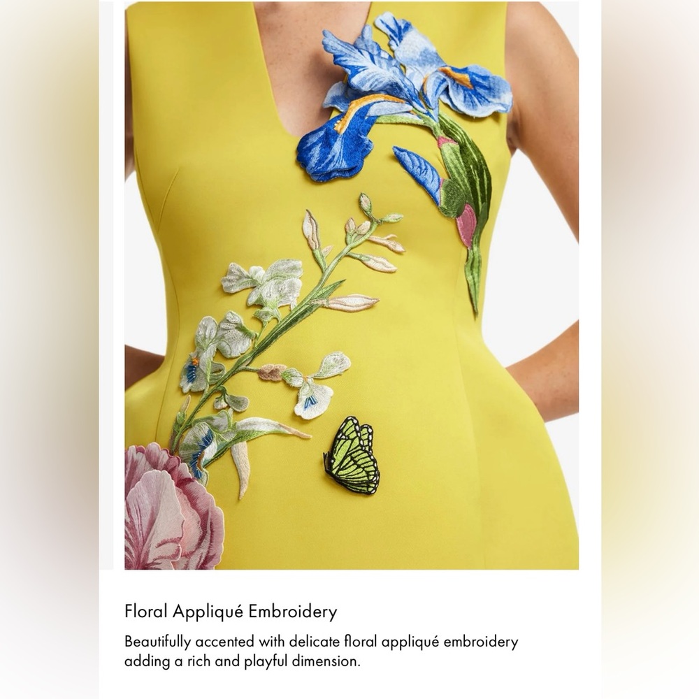 LEO LIN Bree V Neck Embroidery Mini Dress - Picture 8 of 12